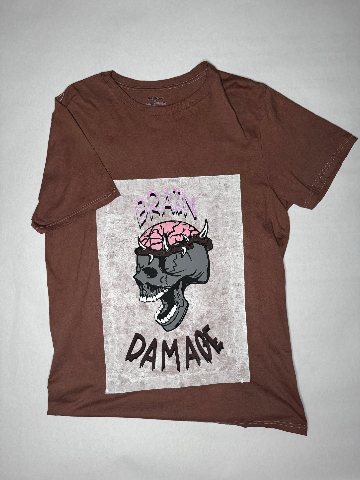 Brain Damage vintage style T