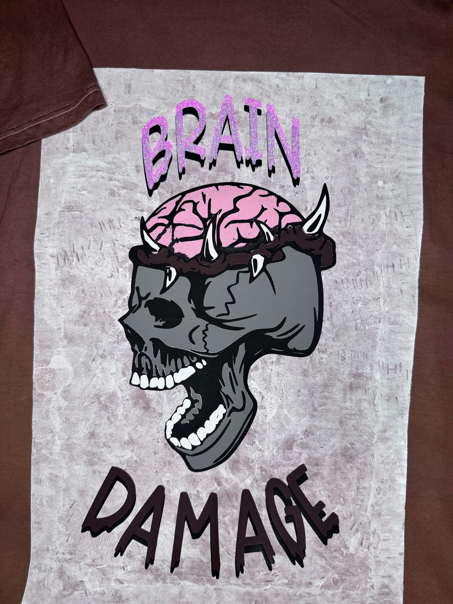 Brain Damage vintage style T